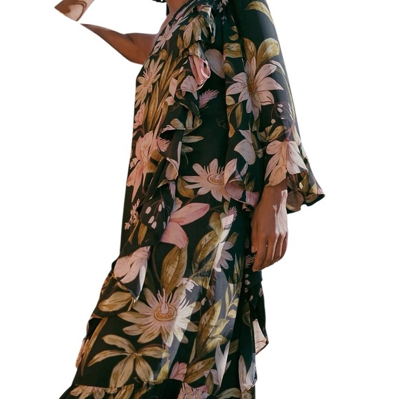 NWT Farm Rio Floral One-Shoulder Dress Dress Size Small - Picture 5 of 9